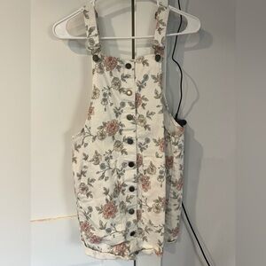 Overall flower dress